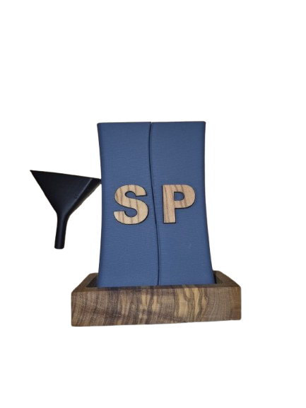 Salt & Pepper Set with Wooden Base